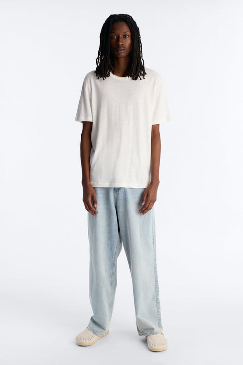 Bahamas Linen Crew Tee - White image 2