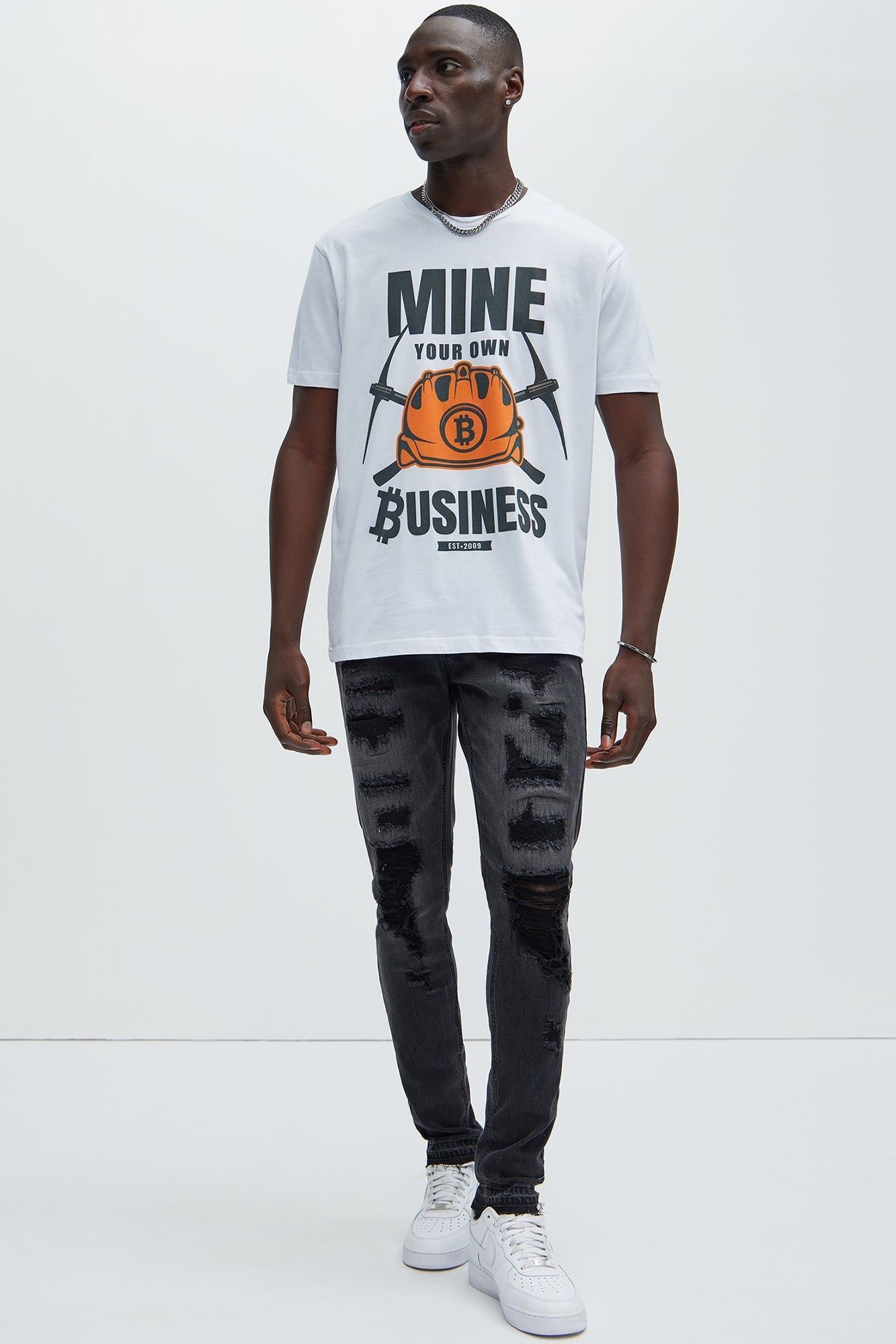 Keeping It Real Stacked Skinny Jeans - Black Wash image 3