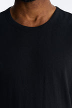 Bahamas Linen Crew Tee - Black image 3