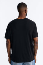 Bahamas Linen Crew Tee - Black image 4