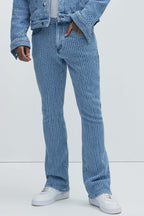 Warsaw Stacked Slim Flare Jeans - Light Blue image 2