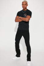 Cornell Stacked Skinny Flare Jeans - Black image 2