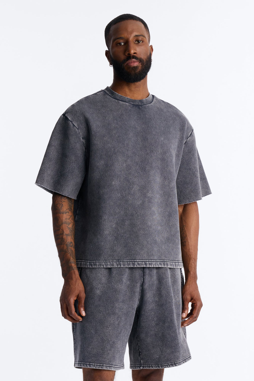 On The Go Washed Tee - Charcoal image 1