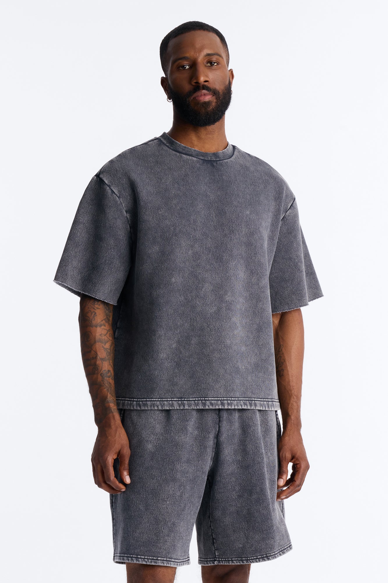On The Go Washed Tee - Charcoal image 1