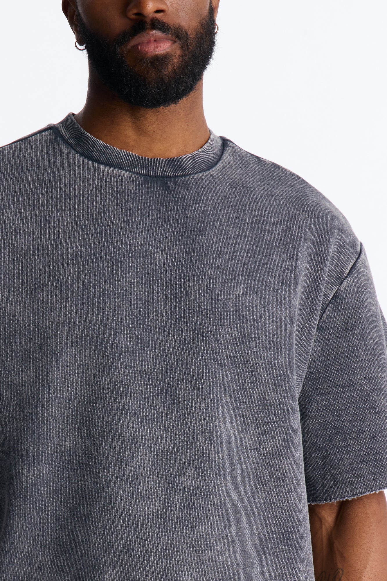 On The Go Washed Tee - Charcoal image 3