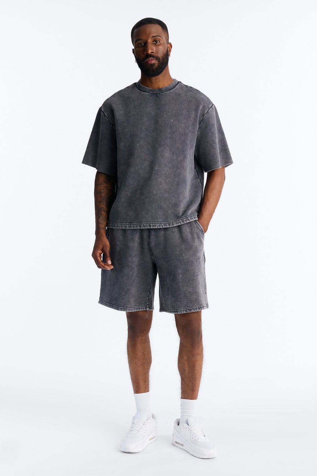 On The Go Washed Tee - Charcoal image 2