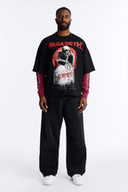 Megadeth Forever Oversized Fleece Twofer - Black Wash image 2
