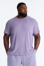 Bahamas Linen Crew Tee - Lavender image 4