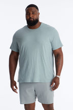 Bahamas Linen Crew Tee - Slate Blue image 4