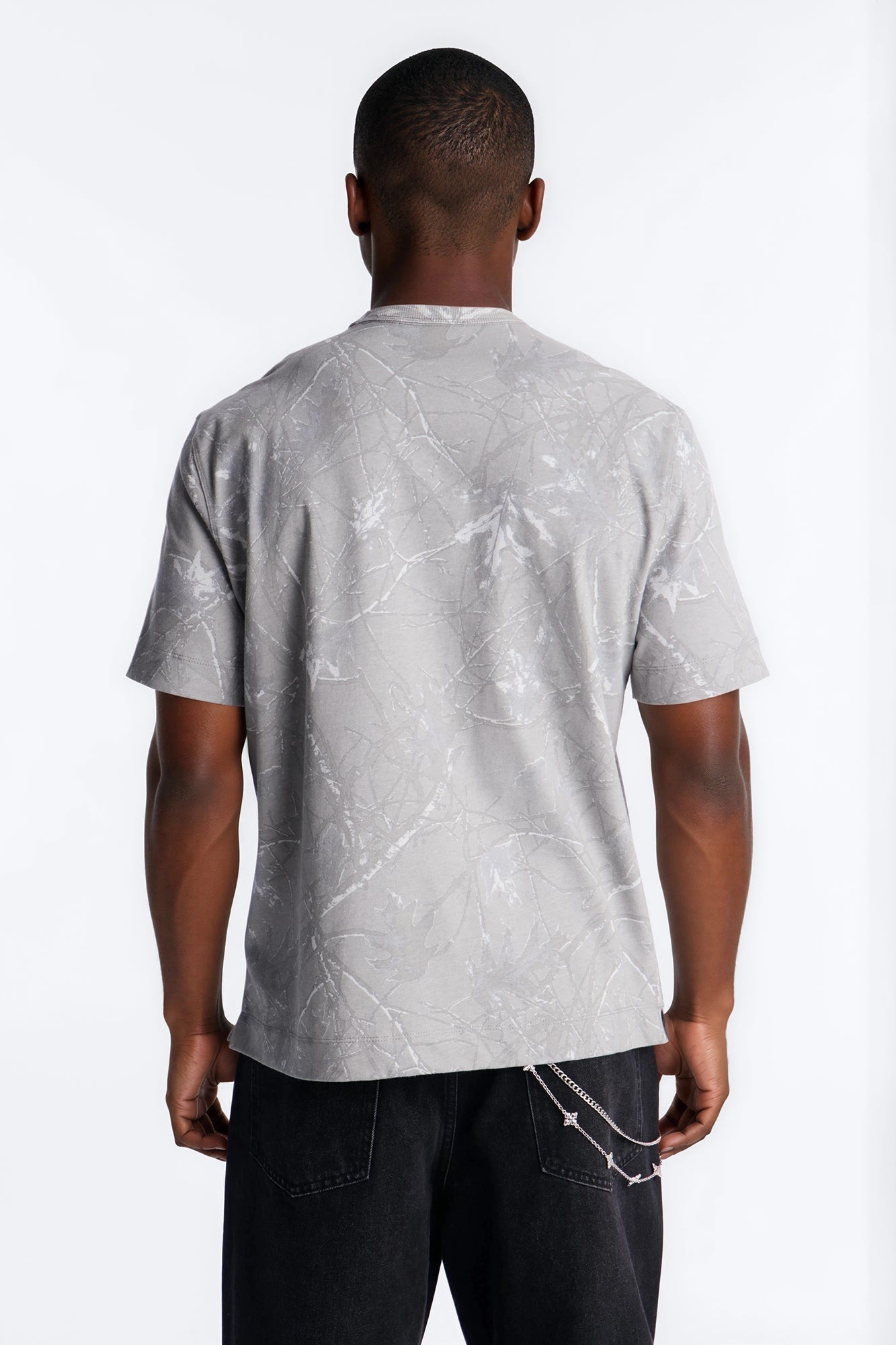 Boxy Carbon Camo Tee - Charcoal image 4