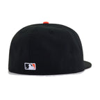 San Francisco Giants Black Red Bottom New Era 59Fifty Fitted