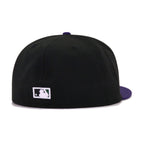 Tampa Bay Rays Black Purple Cooperstown AC New Era 59Fifty Fitted