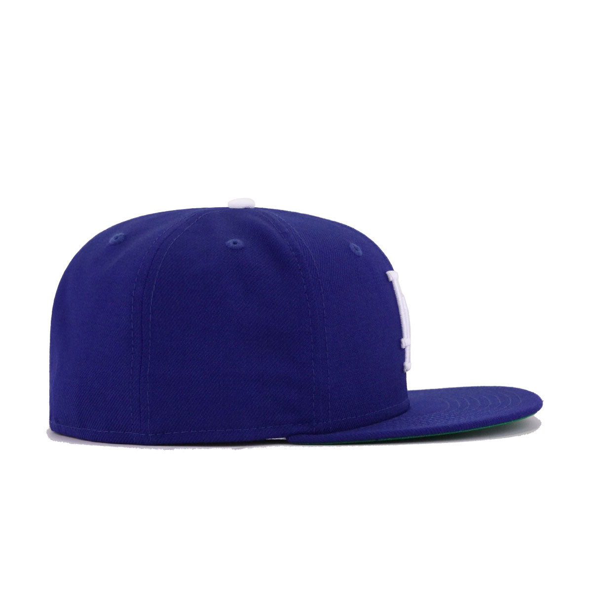 Los Angeles Dodgers Dark Royal Blue 1963 World Series Cooperstown Green Bottom New Era 59Fifty Fitted