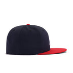 Atlanta Braves Navy Scarlet 1992 World Series Cooperstown Green Bottom New Era 59Fifty Fitted