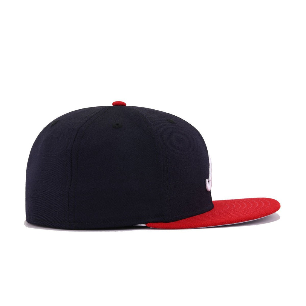 Atlanta Braves Navy Scarlet 1999 World Series Cooperstown New Era 59Fifty Fitted