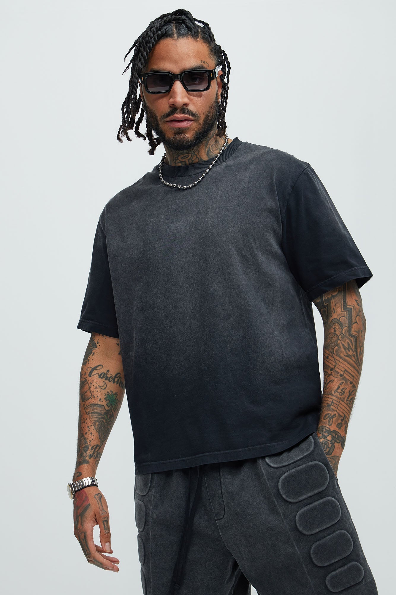 Dion Relaxed Tee - Black Wash image 1