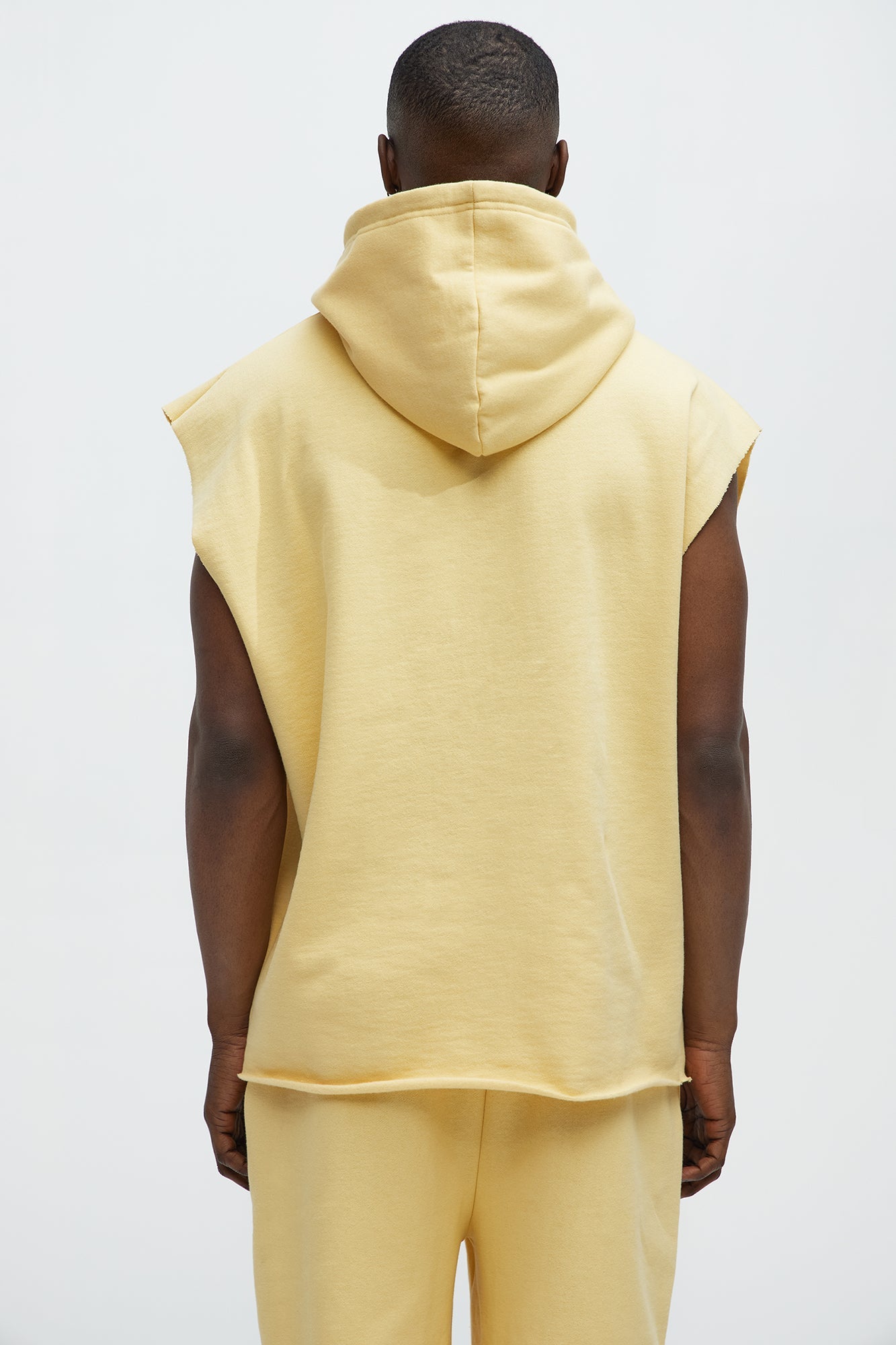 Manhattan Sleeveless Hoodie - Yellow image 4