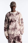 Relaxed Mind Trip Long Sleeve Crew - Brown image 1