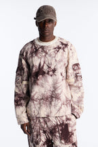 Relaxed Mind Trip Long Sleeve Crew - Brown image 1
