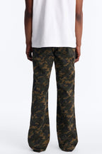 Stacked Slim Flare Rhinestone Hatch Jean - Camouflage image 4