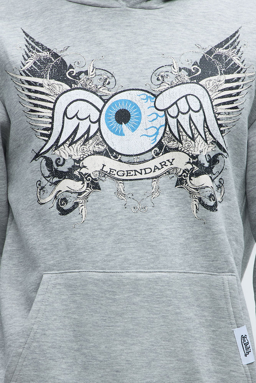 Von Dutch Legendary Hoodie - Heather Grey image 3