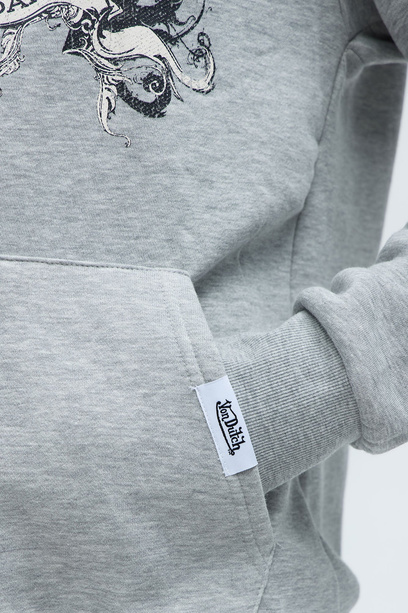 Von Dutch Legendary Hoodie - Heather Grey image 4