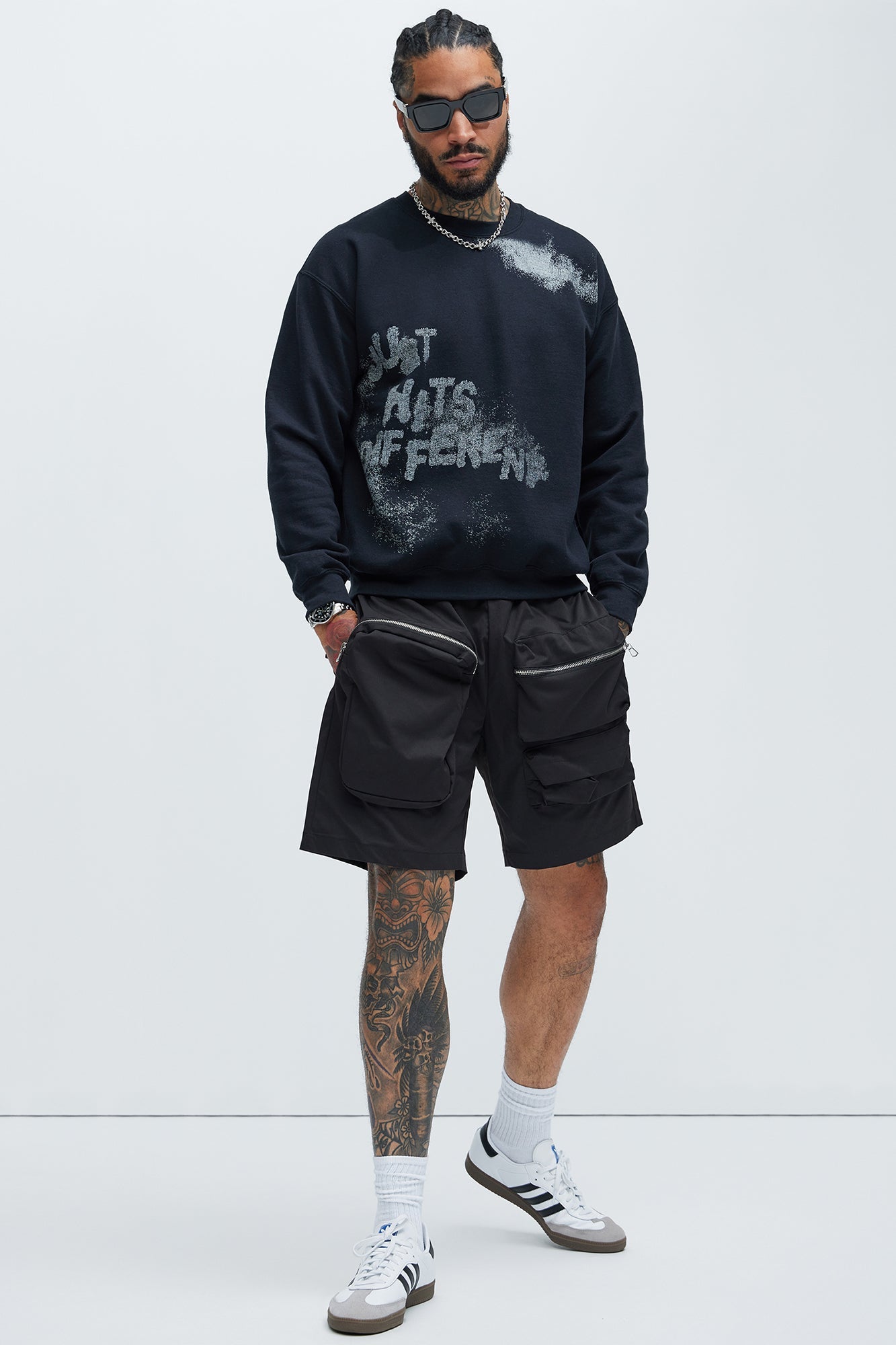 Just Hits Different Sweatshirt - Black image 2