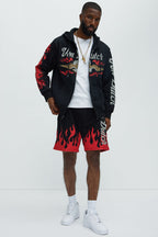 Von Dutch Fire Zip Hoodie - Black image 2