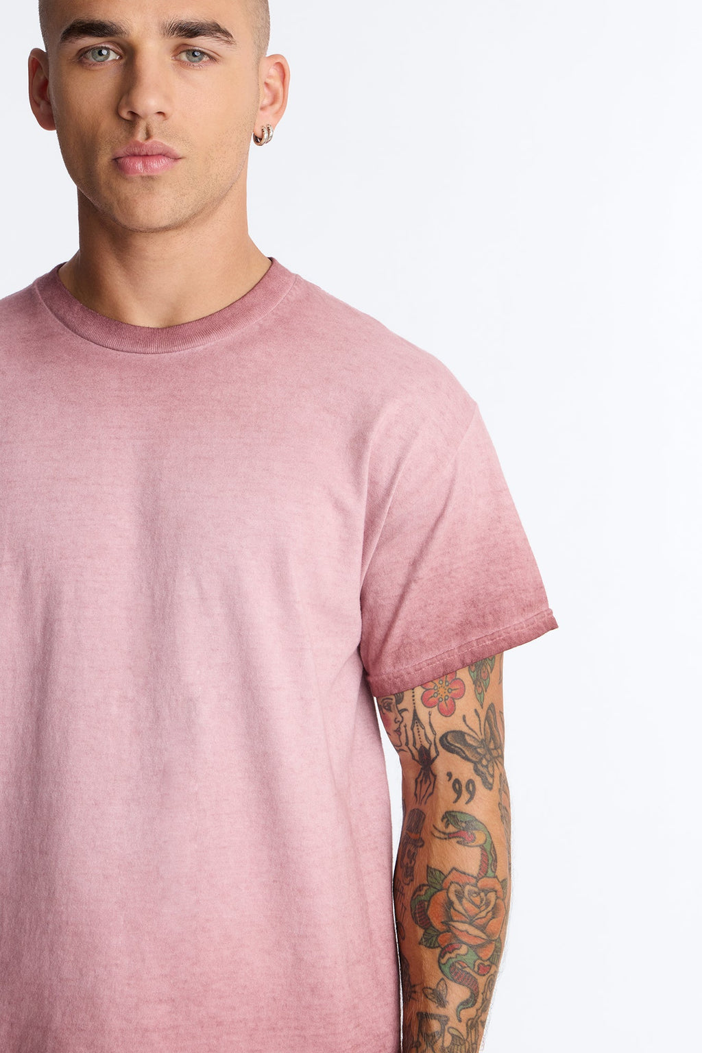 The Oil Wash Oversized Tee - Washed Mauve image 3