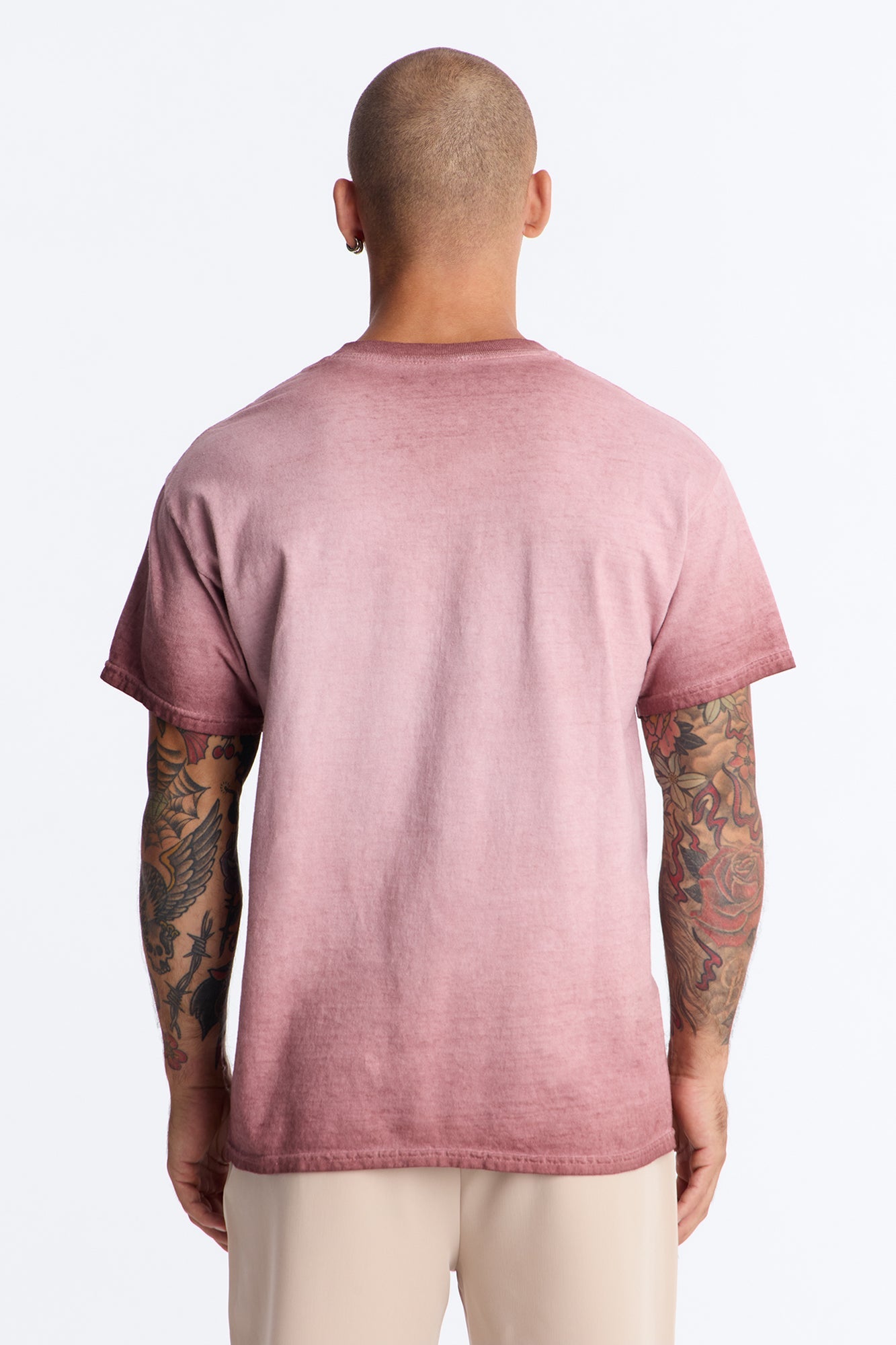 The Oil Wash Oversized Tee - Washed Mauve image 4