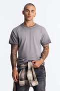 The Oil Wash Oversized Tee - Charcoal image 1