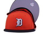 Detroit Tigers Orange Navy 1972 REVERSE New Era 59Fifty Fitted