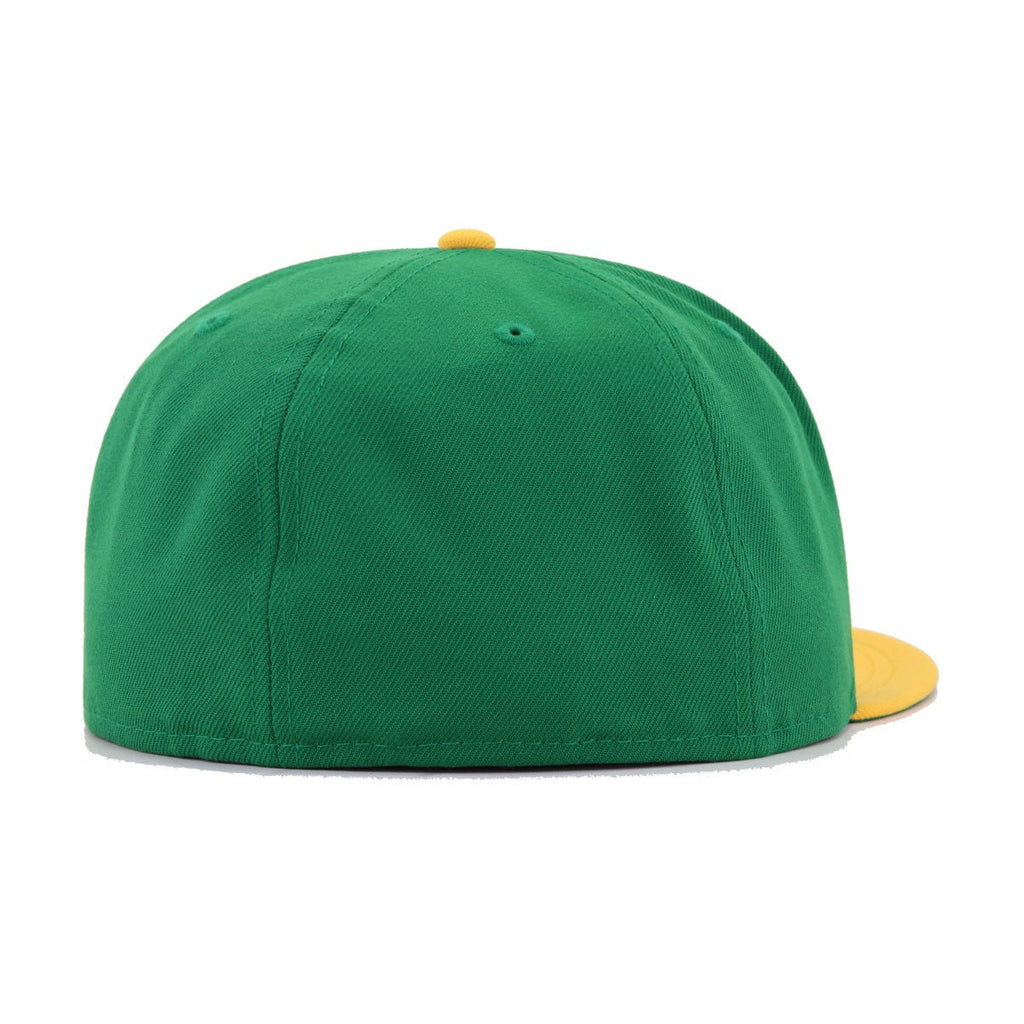 Oakland Athletics Kelly Green A Gold 1972 World Series Cooperstown Green Bottom New Era 59Fifty Fitted