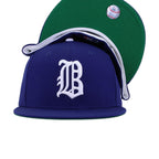 Brooklyn Dodgers Dark Royal Blue 1899 Superbas Green Bottom New Era 59Fifty Fitted