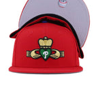 Philadelphia Phillies Scarlet CLADDAGH New Era 59Fifty Fitted