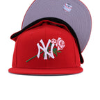 New York Yankees Scarlet ROSE New Era 59Fifty Fitted