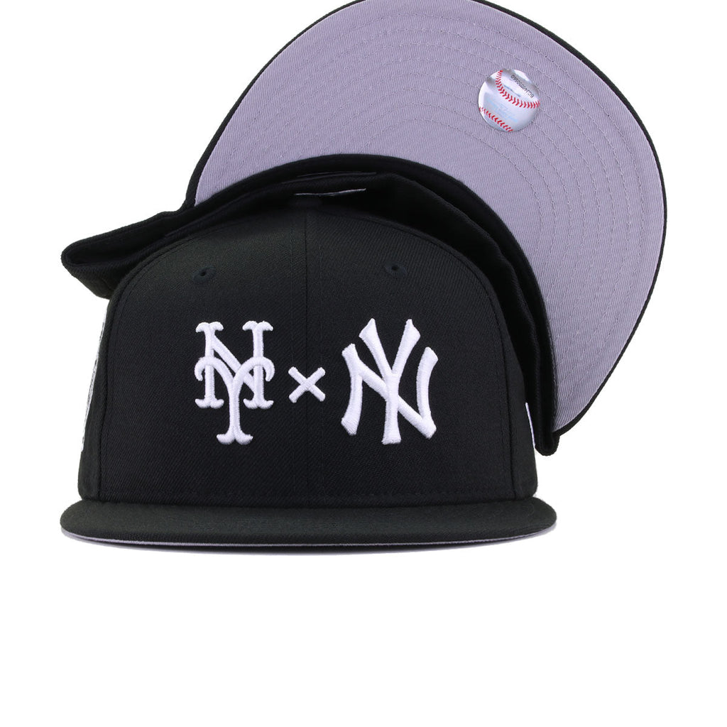 New York Yankees x New York Mets Black Subway Series New Era 59Fifty Fitted
