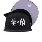 New York Yankees x New York Mets Black Subway Series New Era 59Fifty Fitted