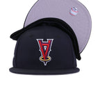 Los Angeles Angels Navy Upside Down 2002 World Series New Era 59Fifty Fitted