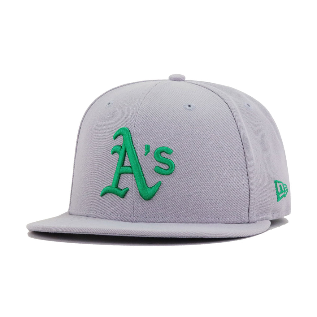 Oakland Athletics Grey Shamrock Logo New Era 59Fifty Fitted