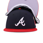Atlanta Braves Navy Scarlet 2000 All Star Game Cooperstown New Era 59Fifty Fitted