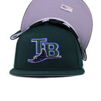 Tampa Bay Rays Dark Green Cooperstown AC New Era 59Fifty Fitted