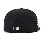 New York Mets Black Metallic Gold 25th Anniversary New Era 59Fifty Fitted