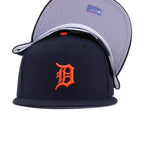 Detroit Tigers Navy Road Cooperstown AC New Era 59Fifty Fitted