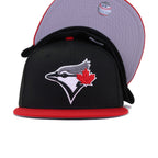 Toronto Blue Jays Black Scarlet New Era 59Fifty Fitted