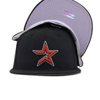 Houston Astros Black Cooperstown AC New Era 59Fifty Fitted