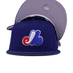 Montreal Expos Dark Royal Blue Cooperstown AC New Era 59Fifty Fitted