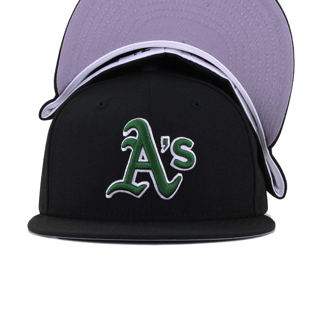 Oakland Athletics Black Cooperstown AC New Era 59Fifty Fitted