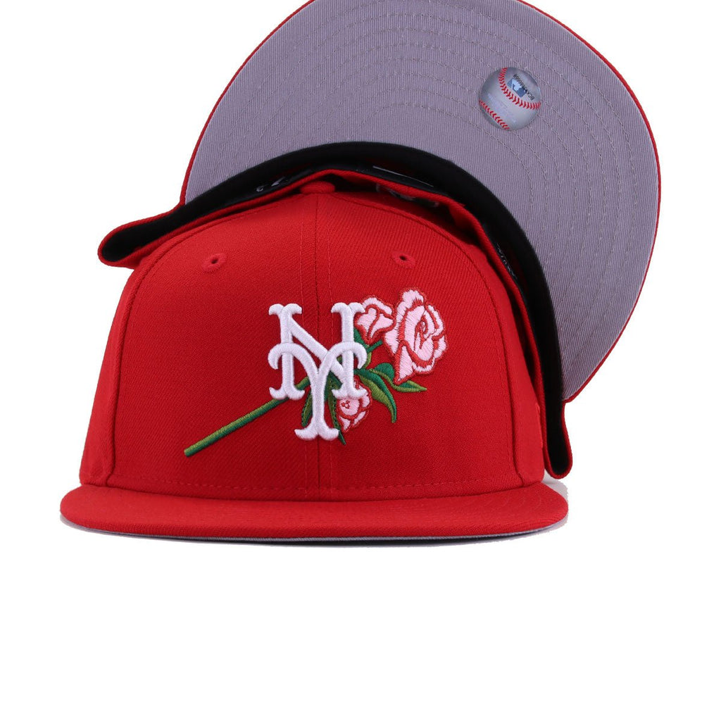 New York Mets Scarlet ROSE New Era 59Fifty Fitted