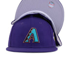 Arizona Diamondbacks Purple 2001 World Series Cooperstown New Era 59Fifty Fitted